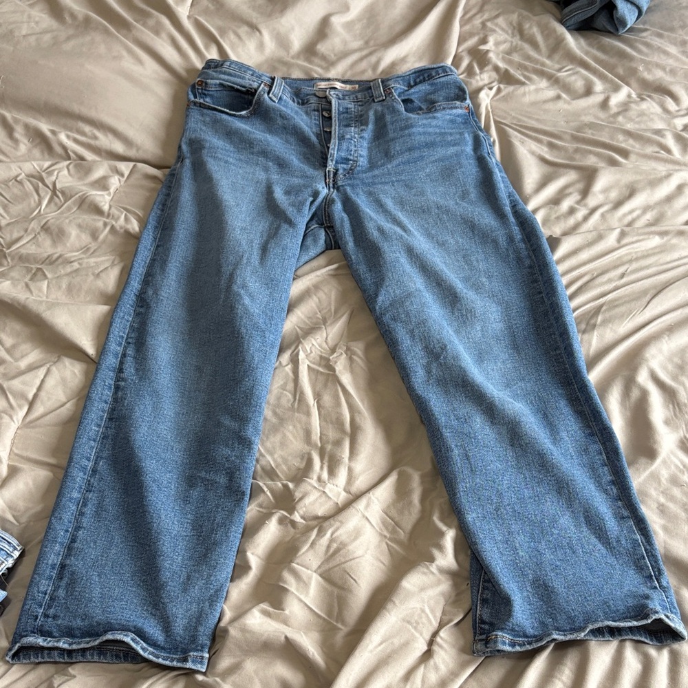 Levi's Women's Ribcage Straight Ankle Jeans - Medium Blue Denim